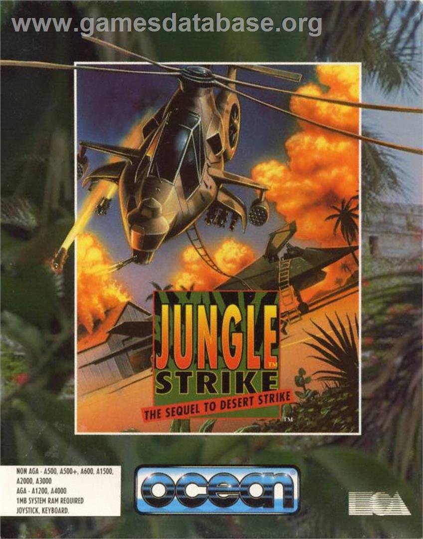 Jungle Strike - Commodore Amiga - Artwork - Box
