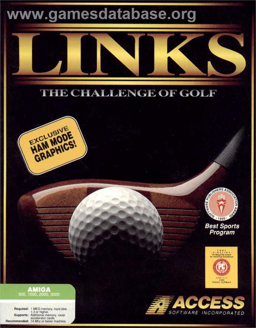 Links: The Challenge of Golf - Commodore Amiga - Artwork - Box