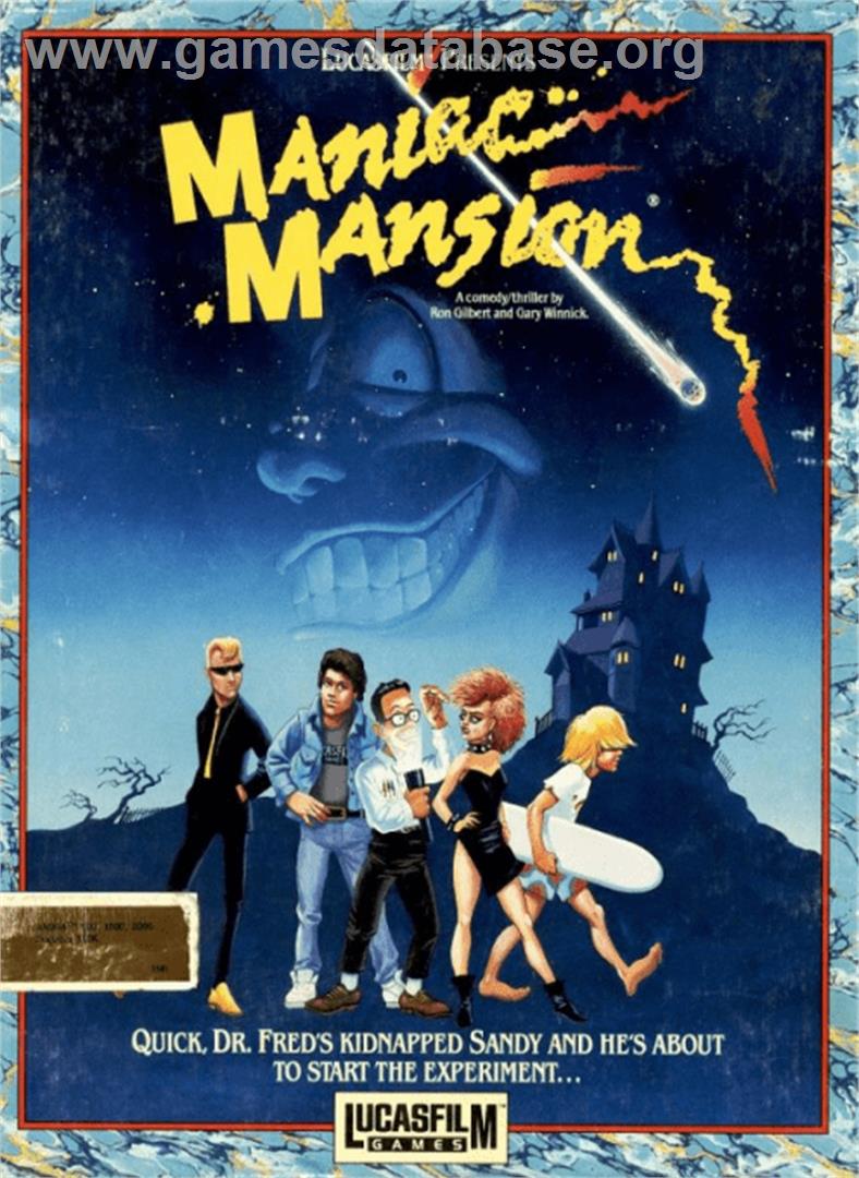 Maniac Mansion - Commodore Amiga - Artwork - Box