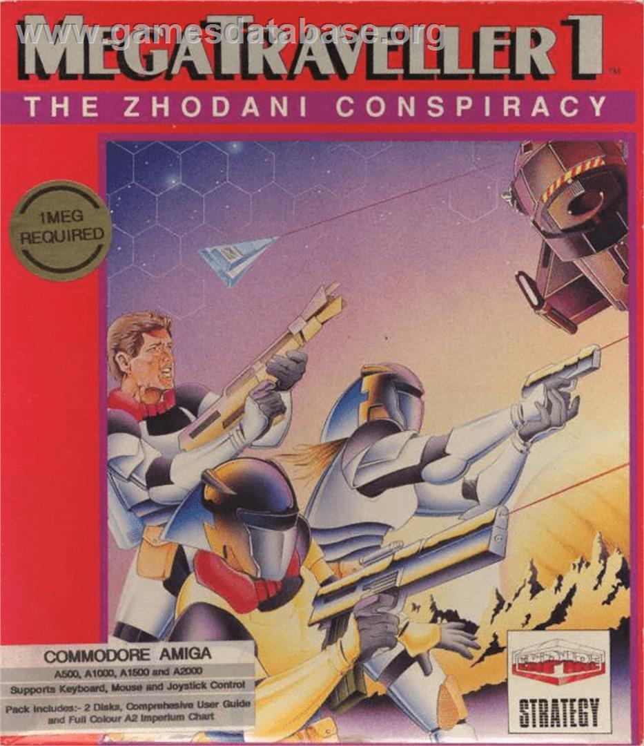 MegaTraveller 1: The Zhodani Conspiracy - Commodore Amiga - Artwork - Box
