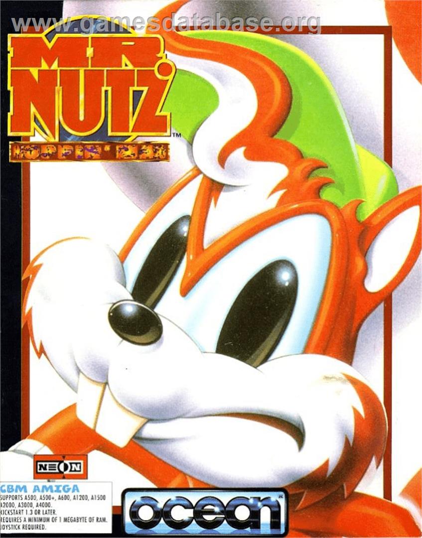 Mr. Nutz: Hoppin' Mad - Commodore Amiga - Artwork - Box