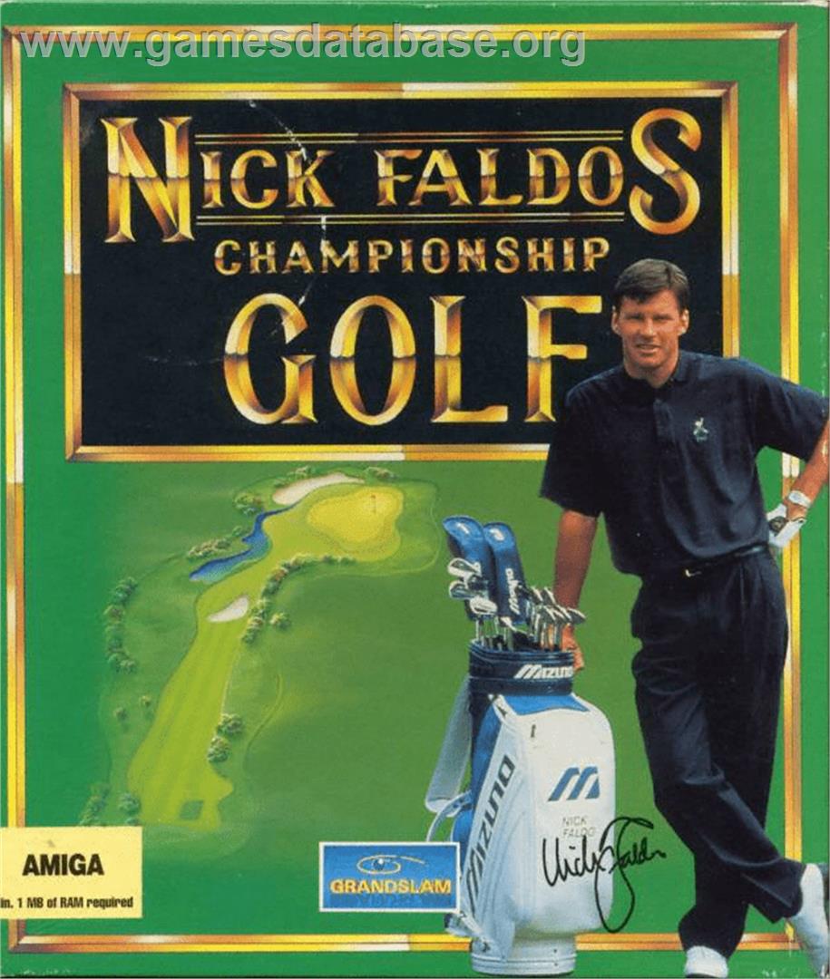 Nick Faldo's Championship Golf - Commodore Amiga - Artwork - Box