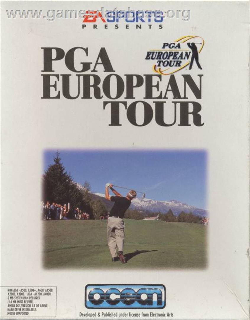 PGA European Tour - Commodore Amiga - Artwork - Box