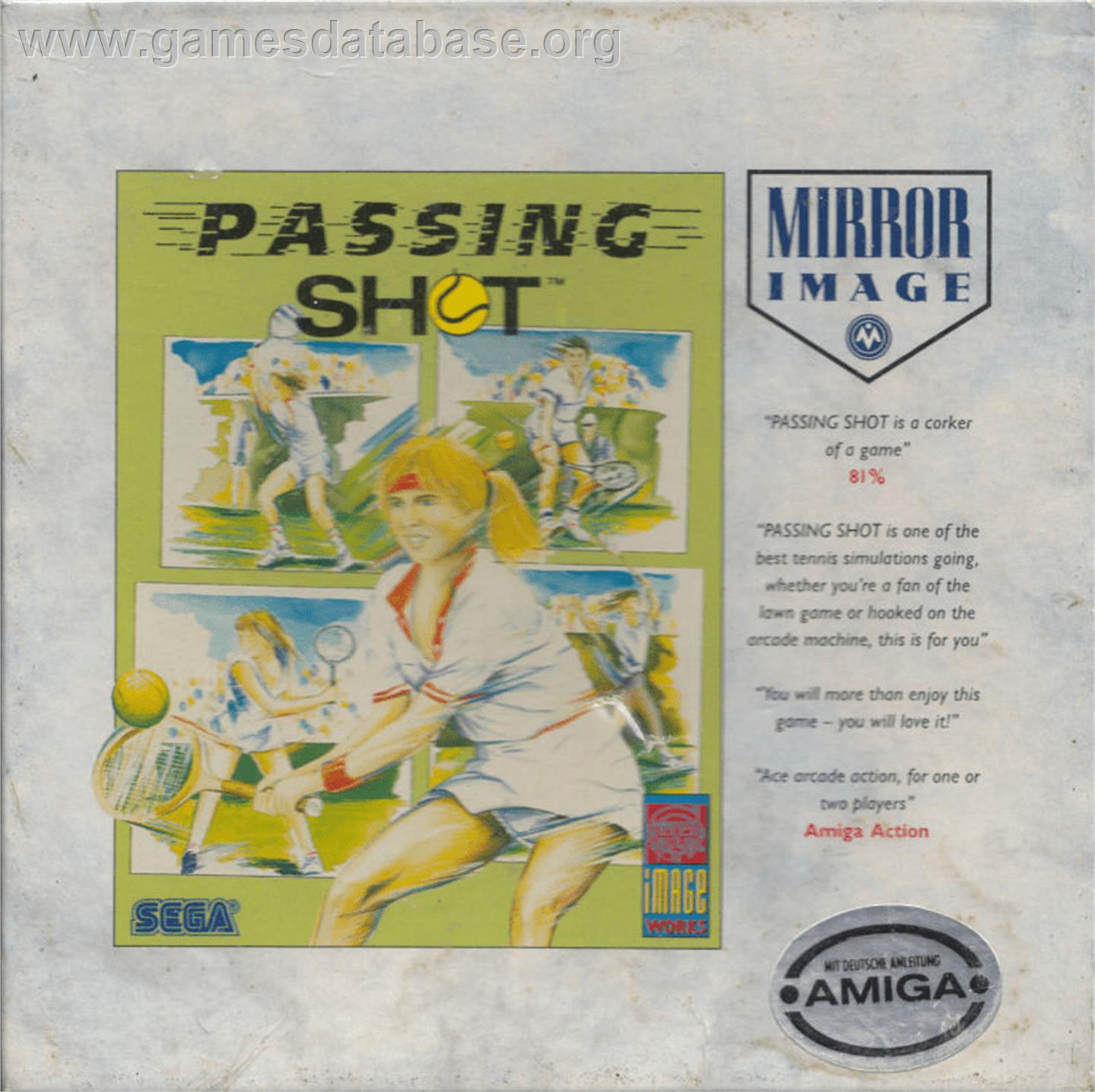 Passing Shot - Commodore Amiga - Artwork - Box