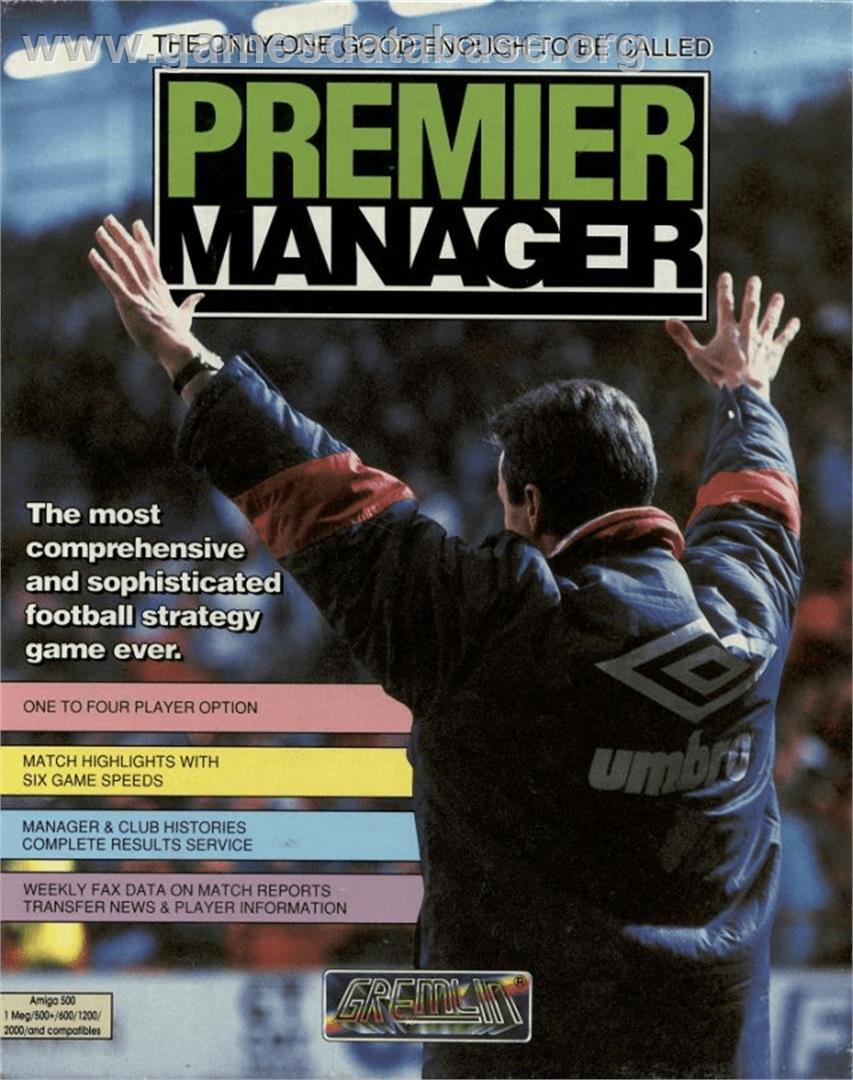 Premier Manager - Commodore Amiga - Artwork - Box