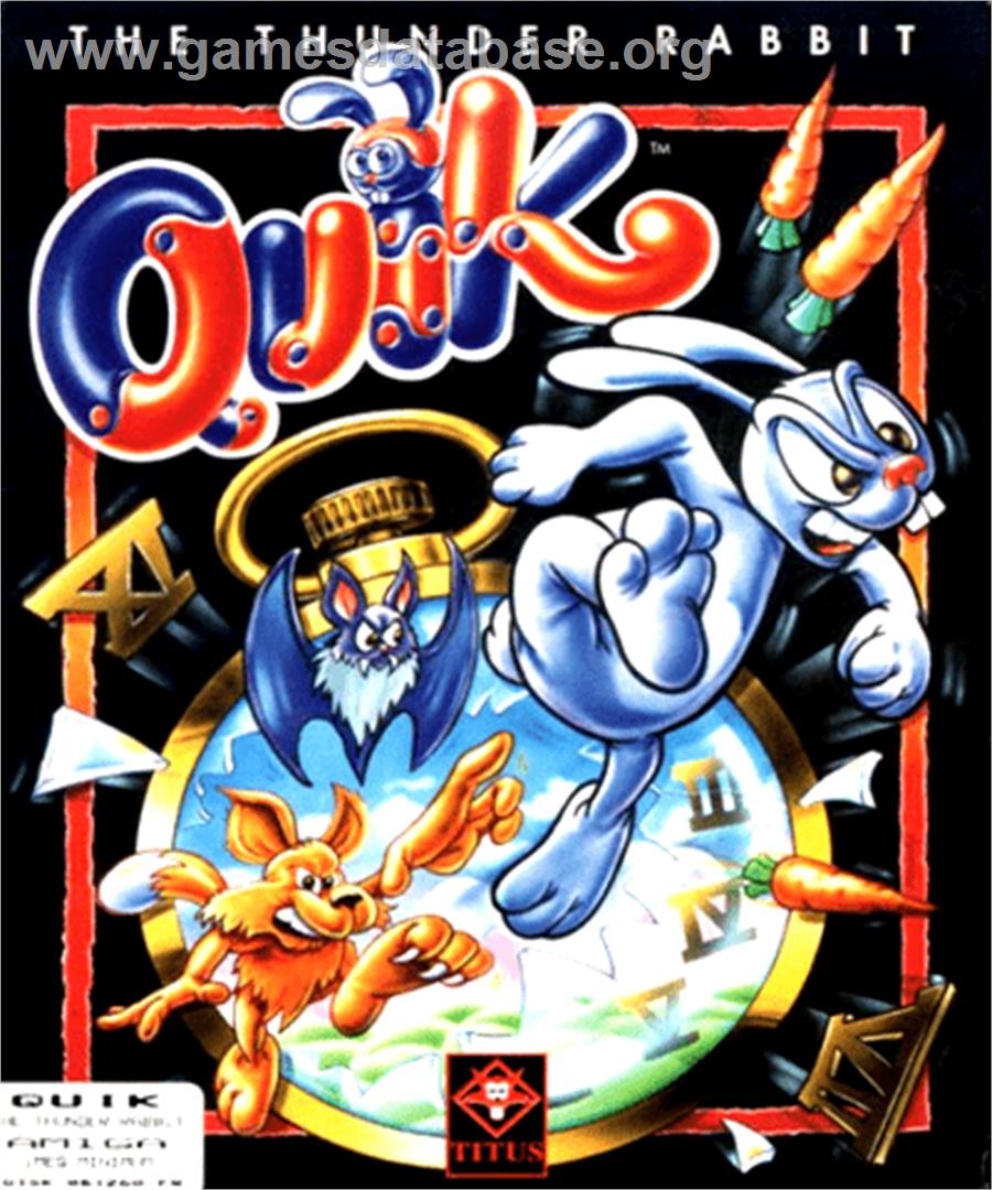 Quik the Thunder Rabbit - Commodore Amiga - Artwork - Box