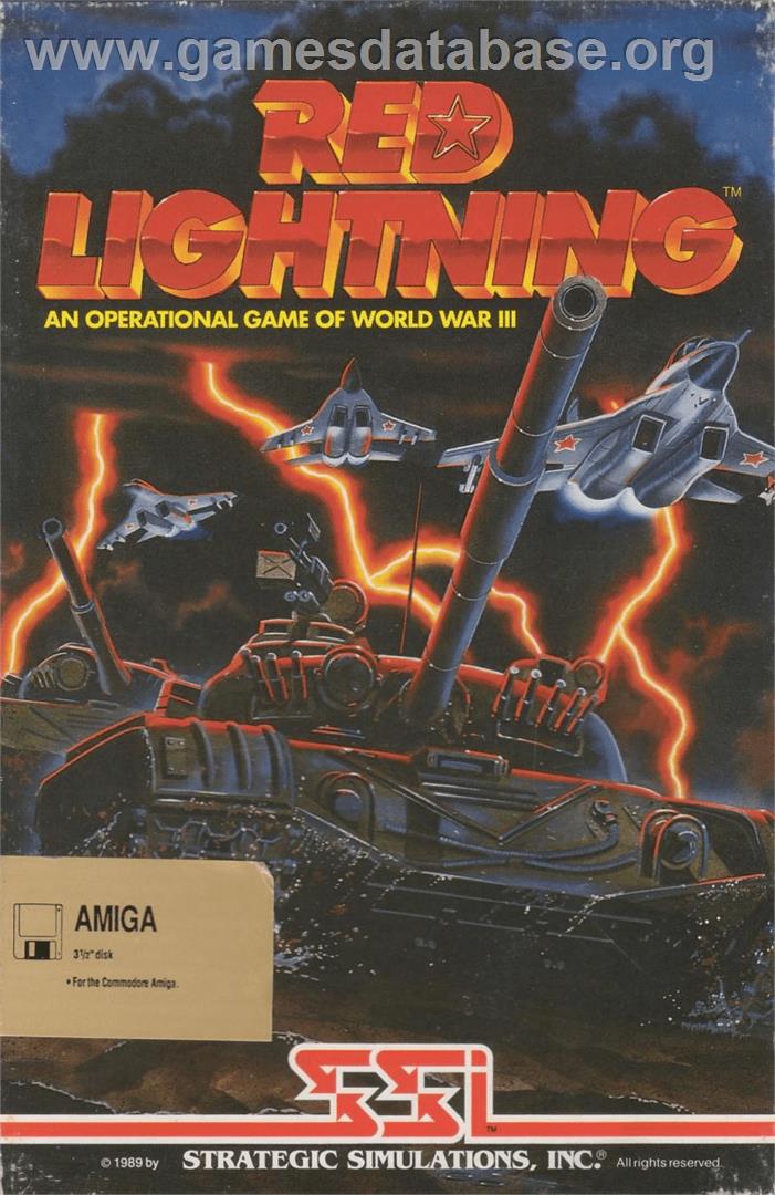 Red Lightning - Commodore Amiga - Artwork - Box