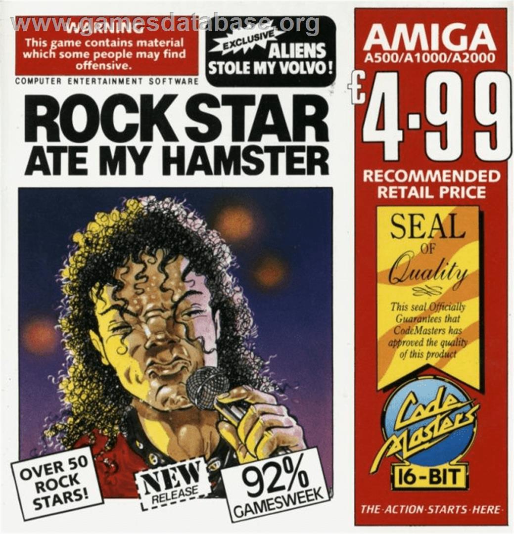 Rock Star Ate my Hamster - Commodore Amiga - Artwork - Box