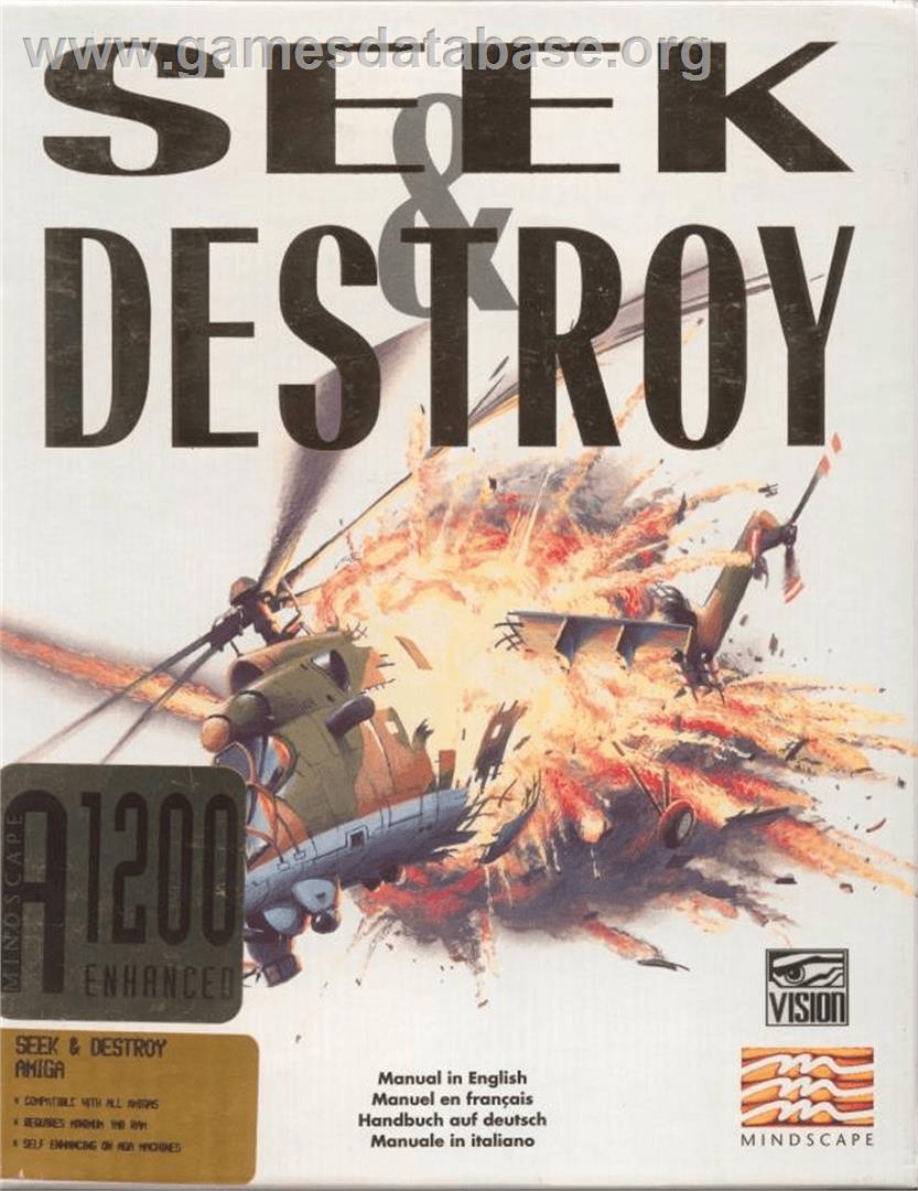 Seek and Destroy - Commodore Amiga - Artwork - Box