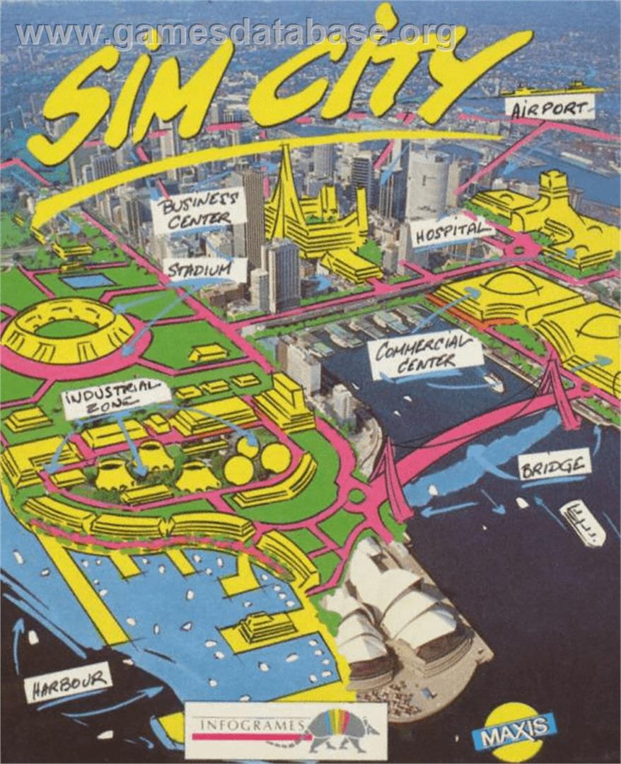 Sim City: Terrain Editor - Commodore Amiga - Artwork - Box