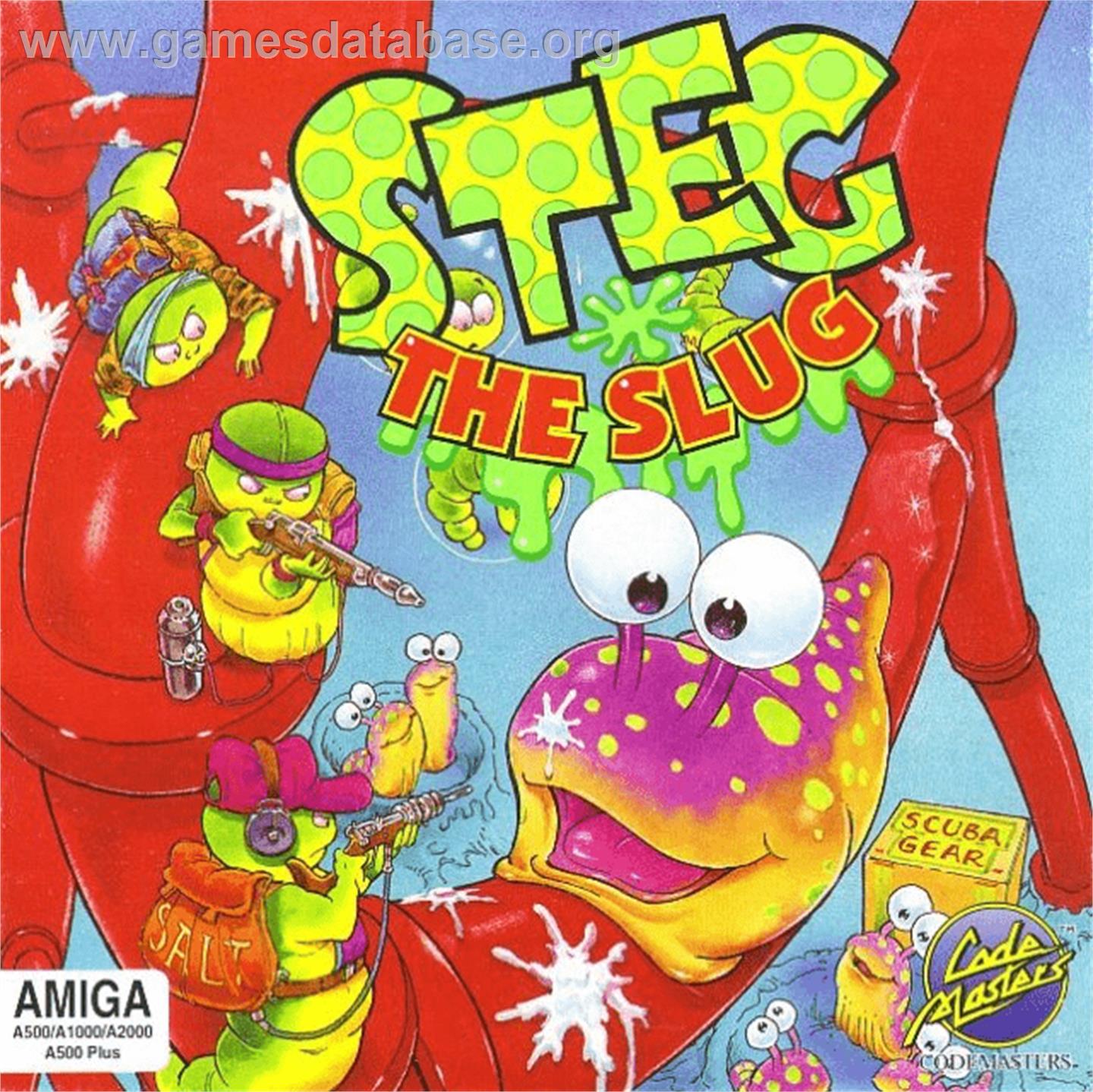 Steg the Slug - Commodore Amiga - Artwork - Box