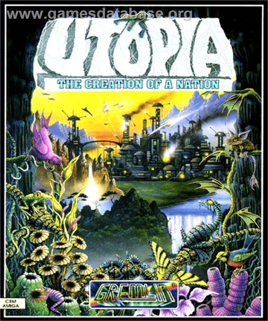 Utopia: The New Worlds - Commodore Amiga - Artwork - Box