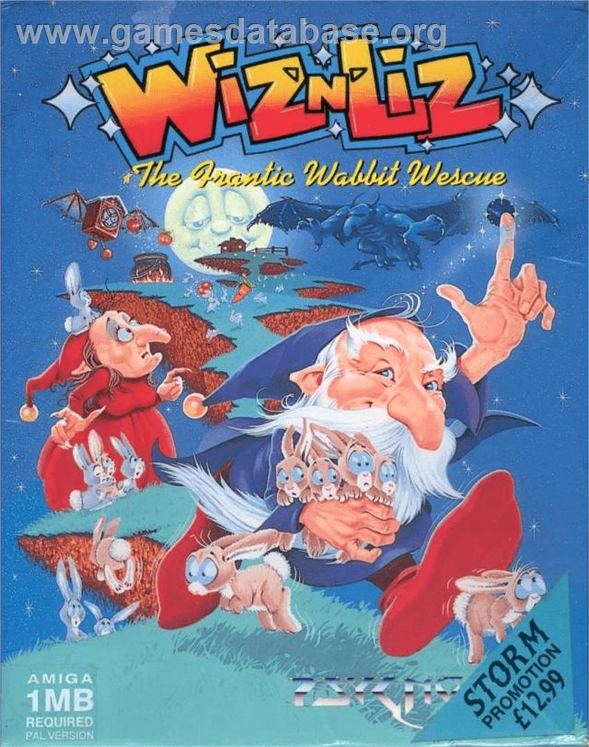 Wiz 'n' Liz: The Frantic Wabbit Wescue - Commodore Amiga - Artwork - Box