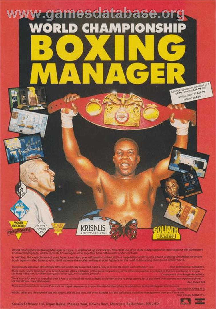 World Championship Boxing Manager - Commodore Amiga - Artwork - Box