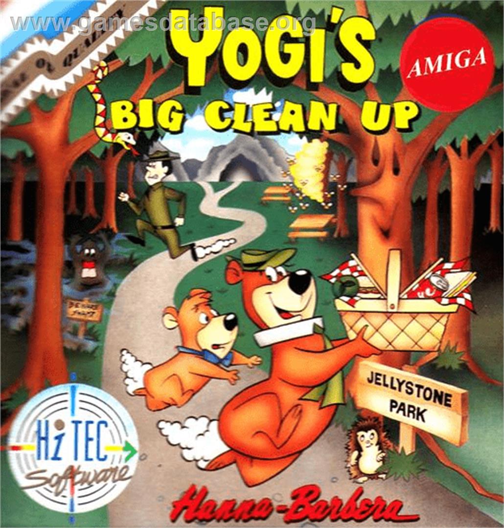 Yogi's Big Clean Up - Commodore Amiga - Artwork - Box