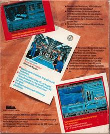 Box back cover for 688 Attack Sub on the Commodore Amiga.