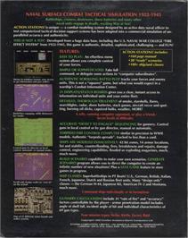 Box back cover for Action Stations on the Commodore Amiga.