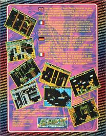 Box back cover for Axel's Magic Hammer on the Commodore Amiga.
