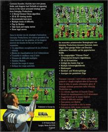 Box back cover for Battle Chess 2: Chinese Chess on the Commodore Amiga.