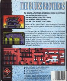 Box back cover for Blues Brothers on the Commodore Amiga.