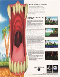 Box back cover for Brian the Lion on the Commodore Amiga.