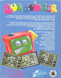 Box back cover for Bug Bomber on the Commodore Amiga.