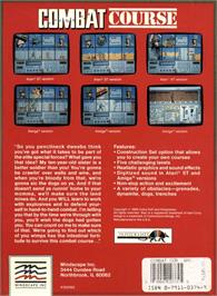 Box back cover for Combat Course on the Commodore Amiga.
