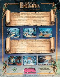 Box back cover for Curse of Enchantia on the Commodore Amiga.