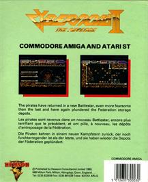 Box back cover for Cybernoid 2: The Revenge on the Commodore Amiga.