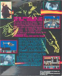 Box back cover for Darkman on the Commodore Amiga.