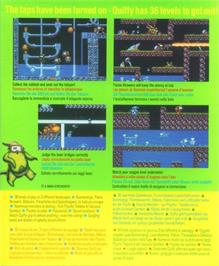 Box back cover for Flood on the Commodore Amiga.