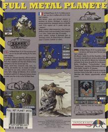 Box back cover for Full Metal Planete on the Commodore Amiga.