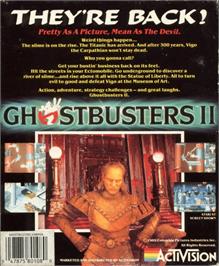 Box back cover for Ghostbusters 2 on the Commodore Amiga.