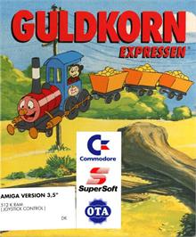 Box back cover for Guldkorn Expressen on the Commodore Amiga.