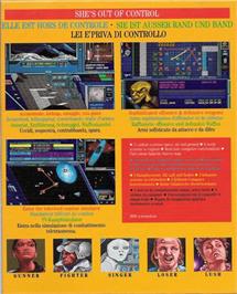Box back cover for Hard Nova on the Commodore Amiga.