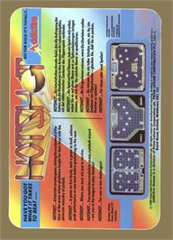 Box back cover for Hot Shot on the Commodore Amiga.