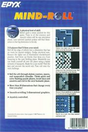 Box back cover for Mind Roll on the Commodore Amiga.