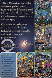 Box back cover for Obsession on the Commodore Amiga.