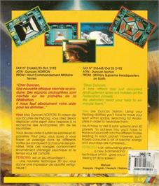 Box back cover for Psyborg on the Commodore Amiga.