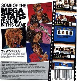 Box back cover for Rock Star Ate my Hamster on the Commodore Amiga.