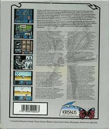 Box back cover for Rogue Trooper on the Commodore Amiga.
