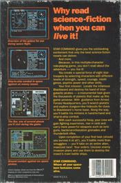 Box back cover for Star Command on the Commodore Amiga.