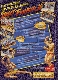 Box back cover for Street Fighter II - The World Warrior on the Commodore Amiga.