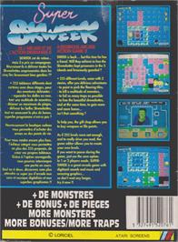 Box back cover for Super Skweek on the Commodore Amiga.