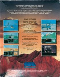 Box back cover for Thunderhawk AH-73M on the Commodore Amiga.