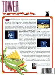 Box back cover for Tower Toppler on the Commodore Amiga.