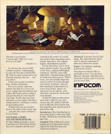 Box back cover for Trinity on the Commodore Amiga.