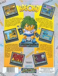 Box back cover for Videokid on the Commodore Amiga.