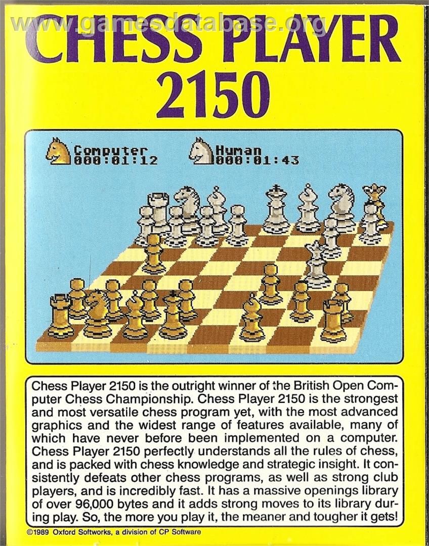 Chess Player 2150 - Commodore Amiga - Artwork - Box Back