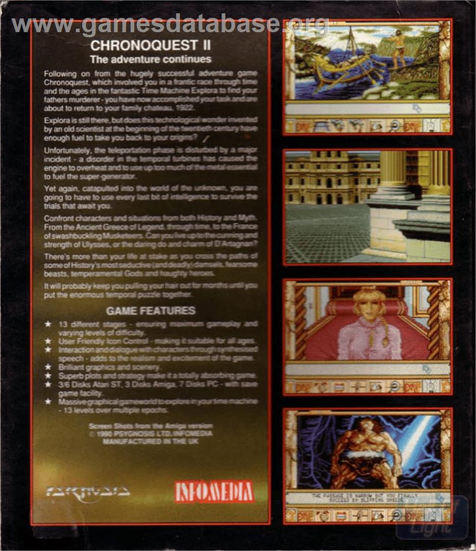 Chrono Quest 2 - Commodore Amiga - Artwork - Box Back